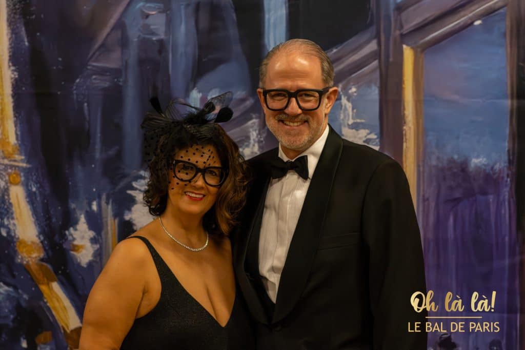 Elegant couple at gala
