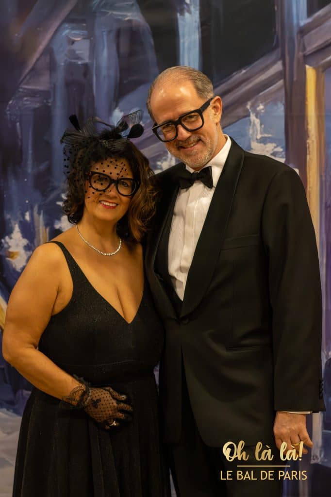 Elegant couple at event