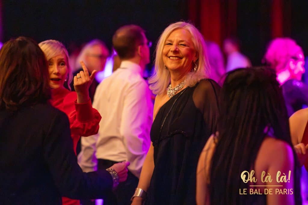 Elegant women at gala